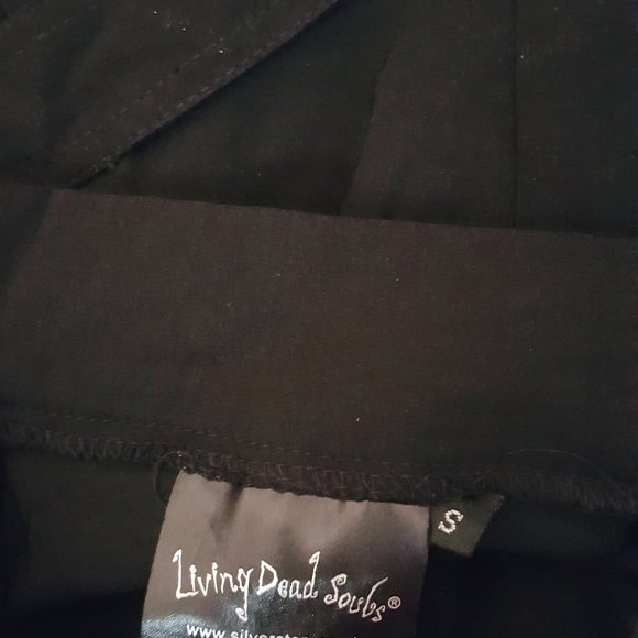 Living Dead Souls black pencil skirt with leopard - Picture 7 of 11